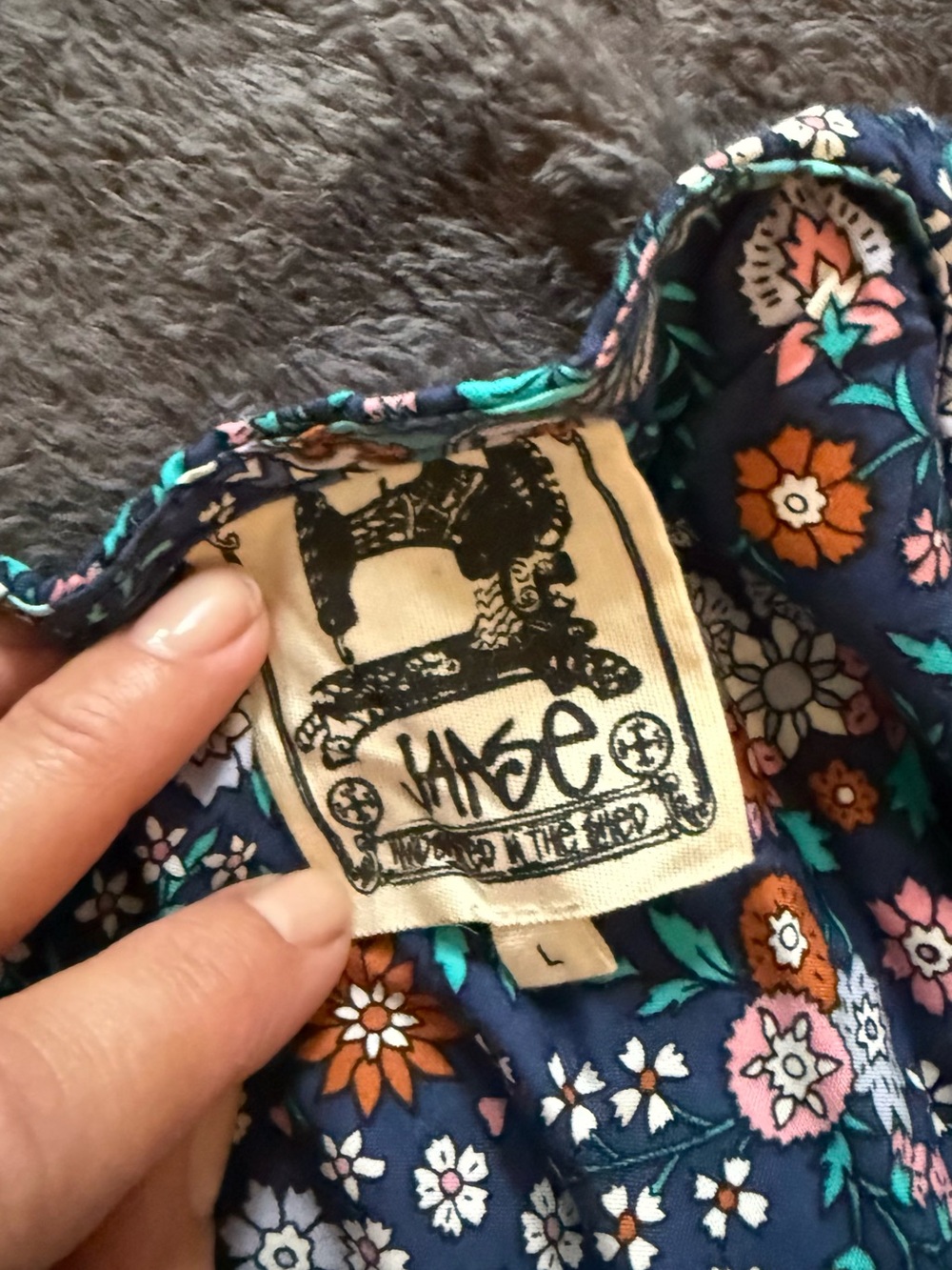 Jaase Teal & Navy Floral Boho Maxi Dress - Picture 14 of 16